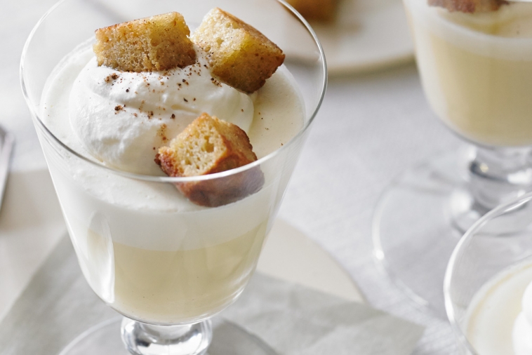 Panna cotta au lait de poule