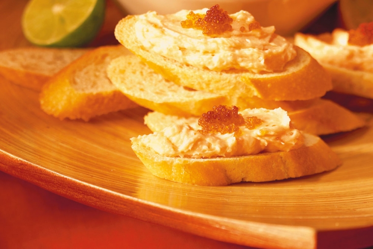Tartinade de beurre parfumé et de truite fumée