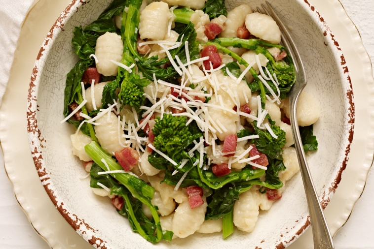 Gnocchi à l'Asiago, au rapini et à la pancetta Plaisirs laitiers