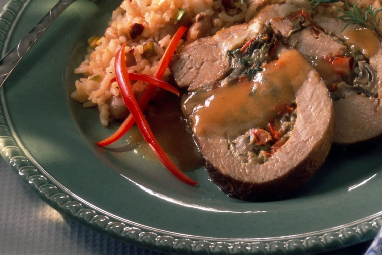 Poitrine de veau farcie au basilic et au fromage Suisse canadien