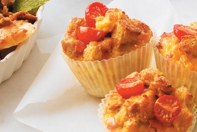 Muffins à déjeuner au jambon et fromage