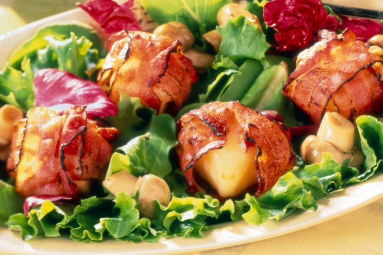 Brochettes de Havarti et de bacon