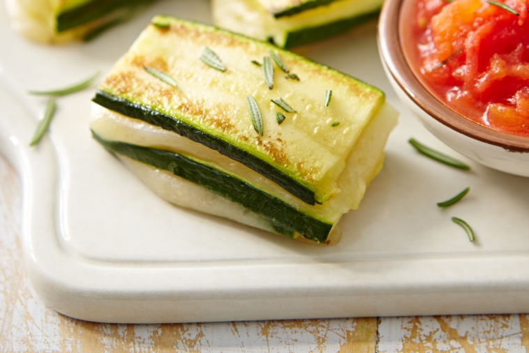 Étagé à l'Havarti et aux courgettes