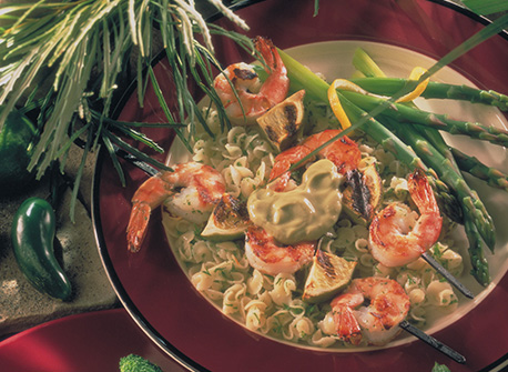 Crevettes grillées à la lime et aux piments jalapeño