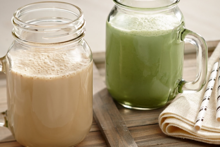 Lait frappé au thé vert et au gingembre