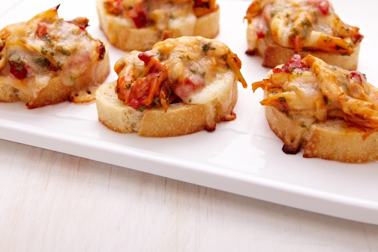 Canapés au poulet et à la Mozzarella