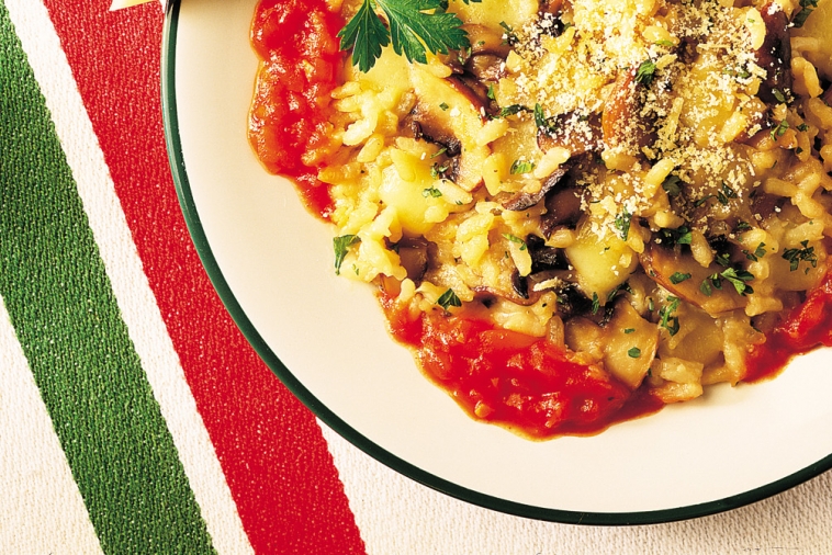 Risotto aux champignons et au Provolone canadien