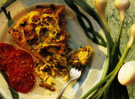 Frittata aux pâtes et au Cheddar