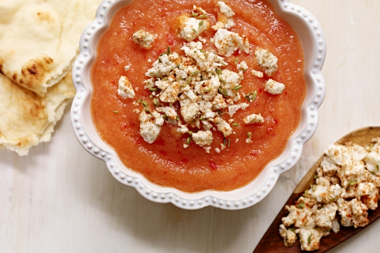 Chutney aux pêches et à la Feta
