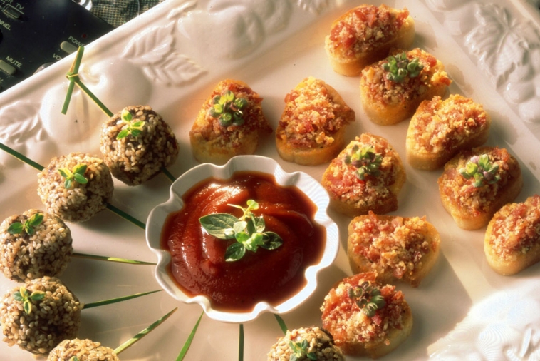 Canapés de prosciutto au Parmesan