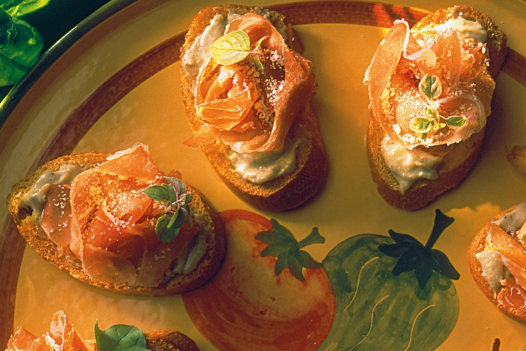 Canapés au prosciutto Plaisirs laitiers