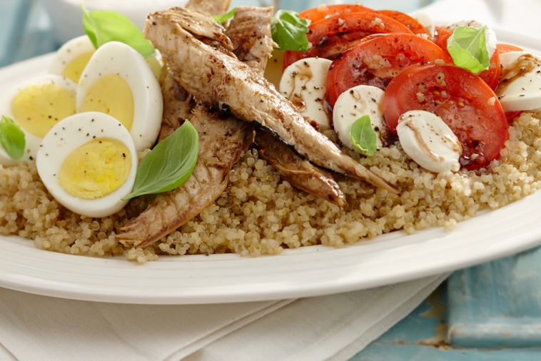 Salade express au maquereau et quinoa