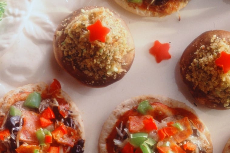 Champignons farcis au fromage bleu