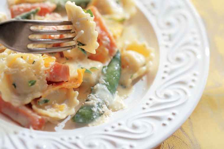 Tortellini extra rapide aux légumes