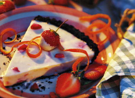 Tarte aux fraises et au chocolat blanc