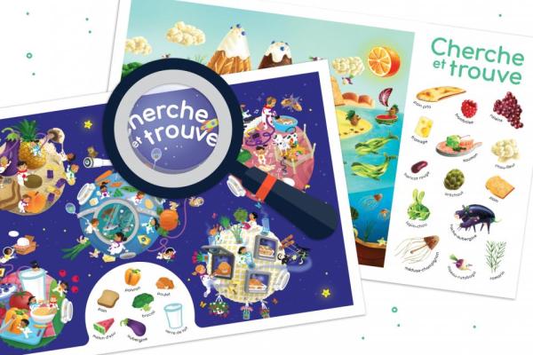 Jeux de chercher et trouve des aliments