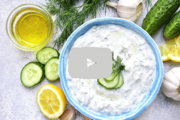 Trempette de yogourt Tzatziki