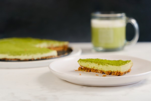 Gâteau au fromage au matcha 