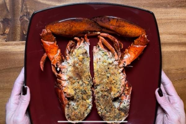 Baked Lobster au gratin