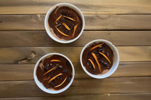 Mousse à l’orange et au chocolat