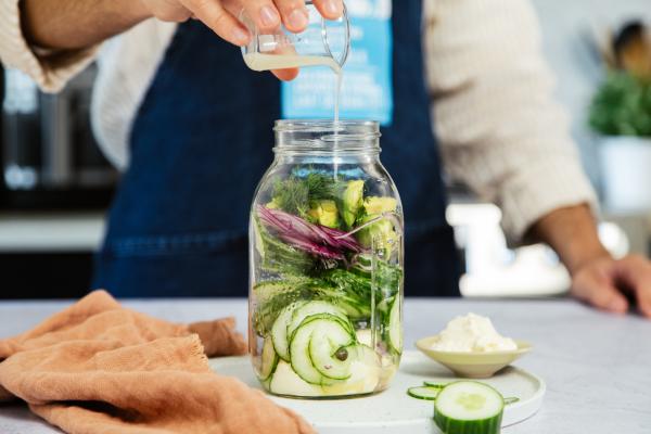 Salade de concombre crémeuse