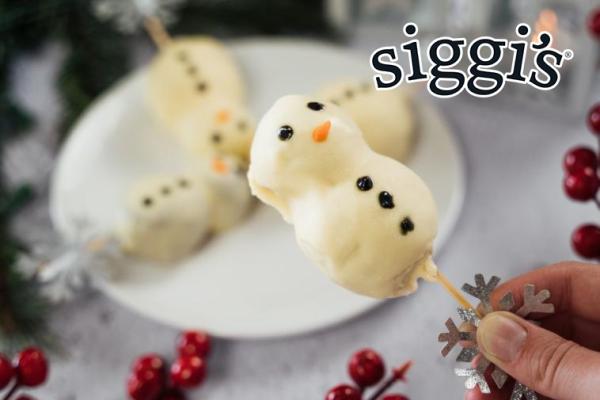 Cake Pops bonhommes de neige sans cuisson