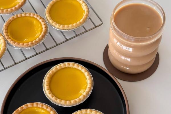 Tartelettes aux œufs et Thé au lait de Hong Kong (glacé)