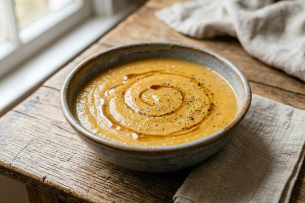 Potage de rutabagas à l’érable
