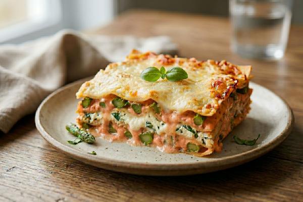 Lasagne printanière aux asperges