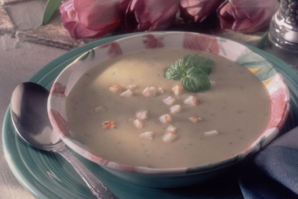 creamy artichoke and shrimp soup