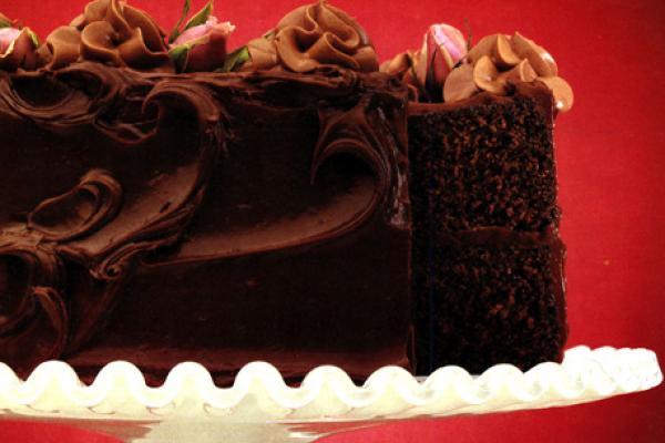 double fudge chocolate cake