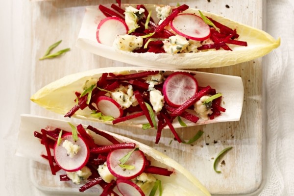 endive spears with beets and blue cheese endive spears with beets and blue cheese