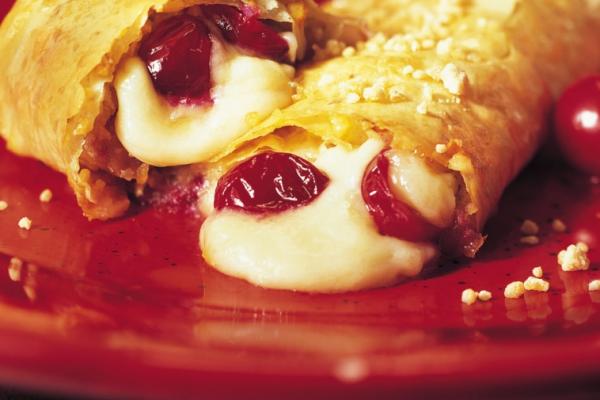 festive pastries with gouda