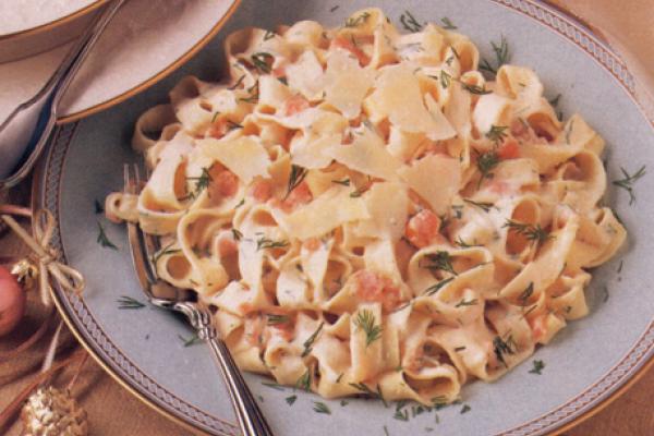 fettuccine with smoked salmon vodka dill