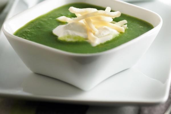 green pea and watercress soup
