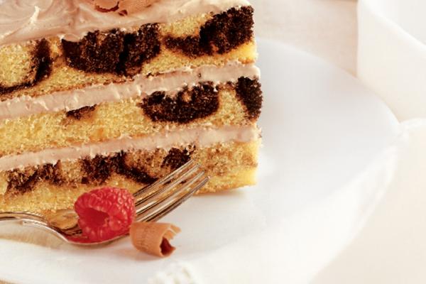 marble cake with brown sugar buttercream
