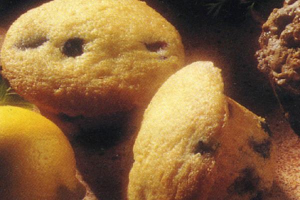 muffins au citron et aux bleuets