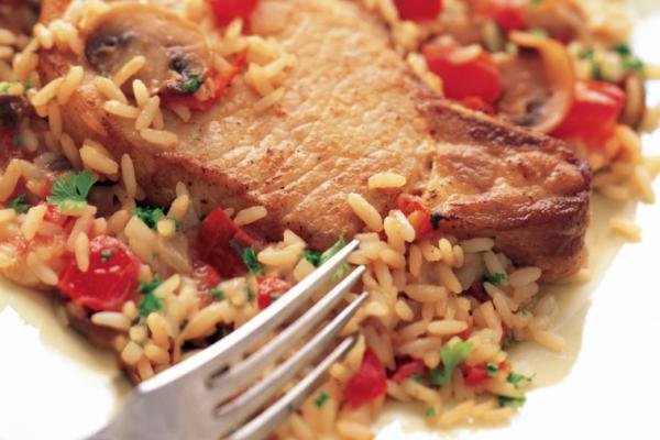 pork chops and rice one pot supper