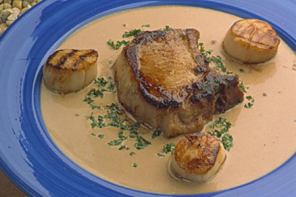 pork chops with scallops