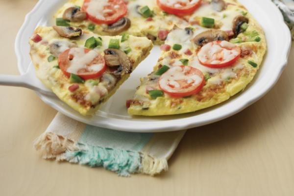 puffy pizza omelette
