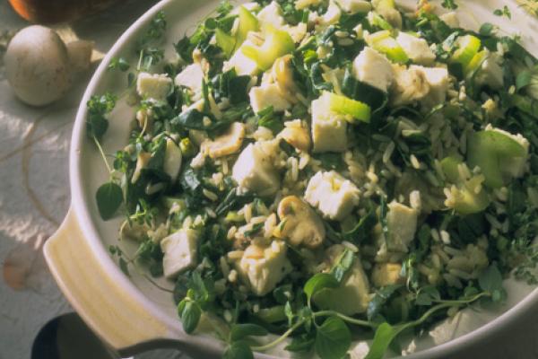 spinach and feta rice