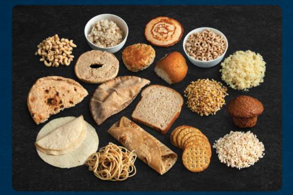 Diapositive présentant des aliments à grains entiers 