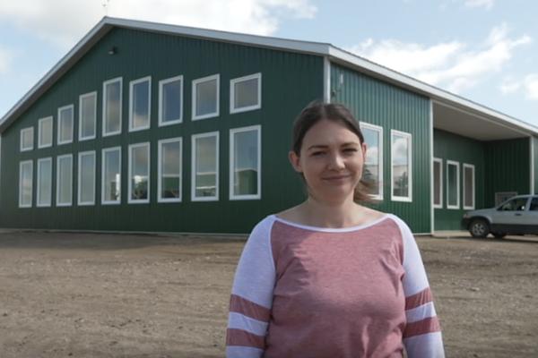 Karen à la ferme