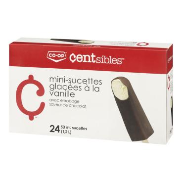 CO-OP Centsibles Mini barres de lait glacée à saveur de vanille 24x50ml