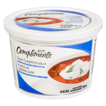 Compliments Sour Cream Product 5% M.F. 500ml