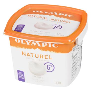Olympic Yogourt naturel nature 6% M.G. 1.75kg