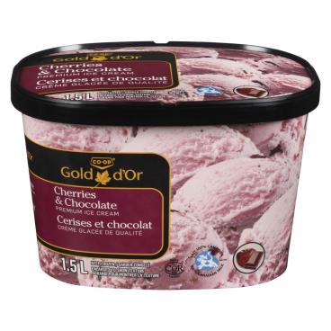 CO-OP Gold Cherries And Milk Chocolatey Ice Cream 1.5L