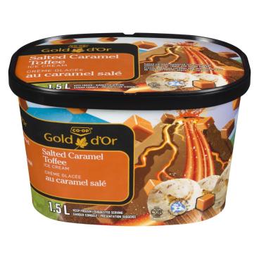 CO-OP Gold Salted Caramel Toffee Ice Cream 1.5L