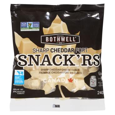 Bothwell Cheese Sharp Cheddar Snack'rs Cheese Cubes 240g