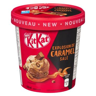 Nestlé Crème glacée explosion de caramel salé Kit Kat 500ml